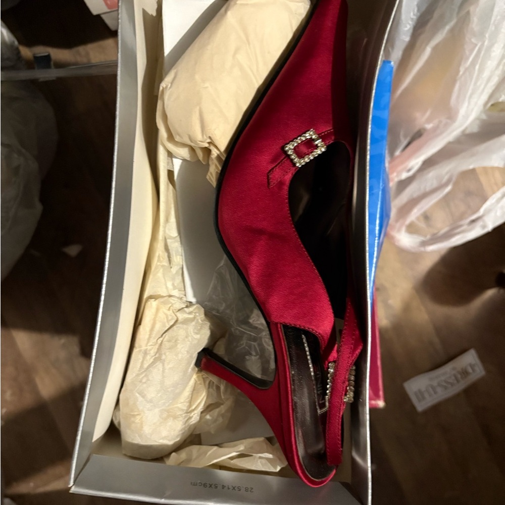 Elegant Red Women's Heels